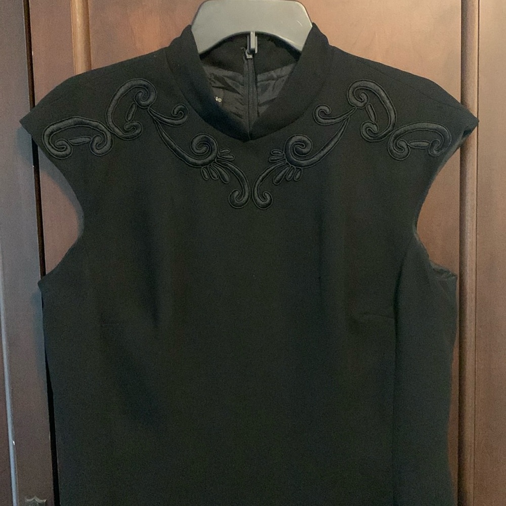 Classic fitted black dress